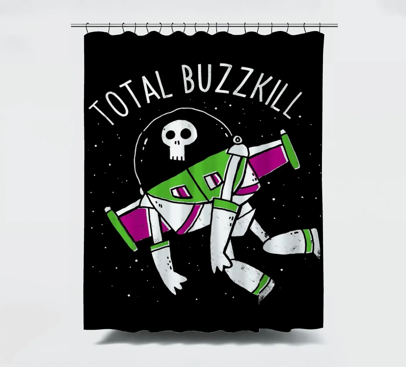 Total Buzzkill Duschvorhang von DinoMike