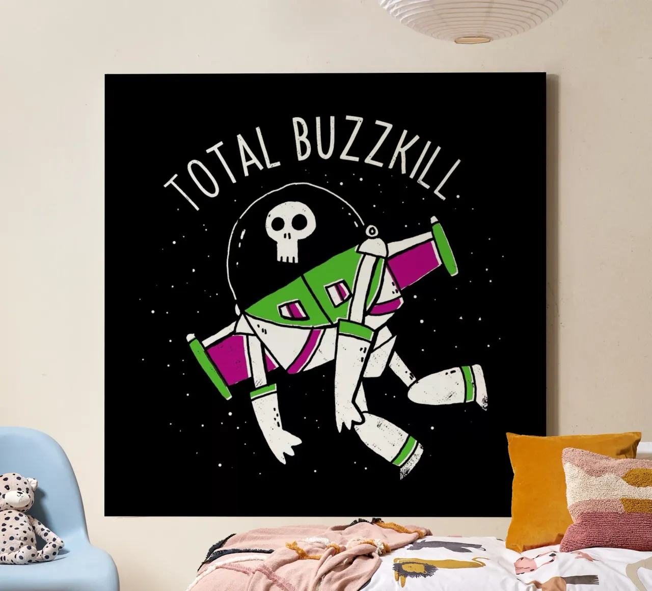 Total Buzzkill canvas with Floater frame by DinoMike