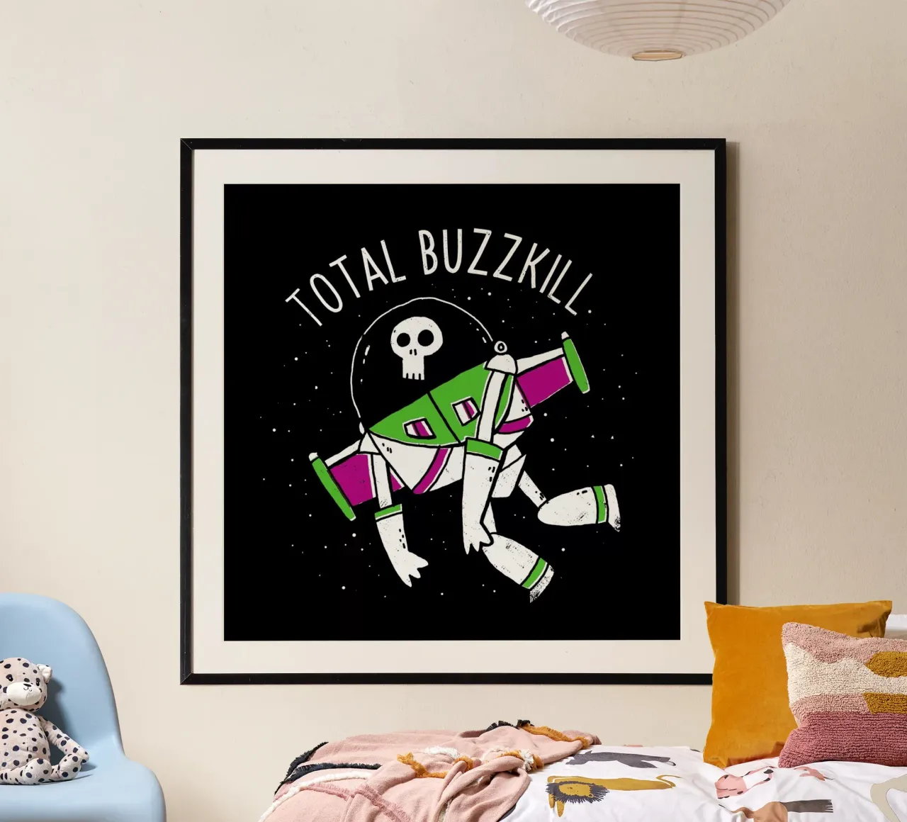 Total Buzzkill poster con telaio in legno da DinoMike