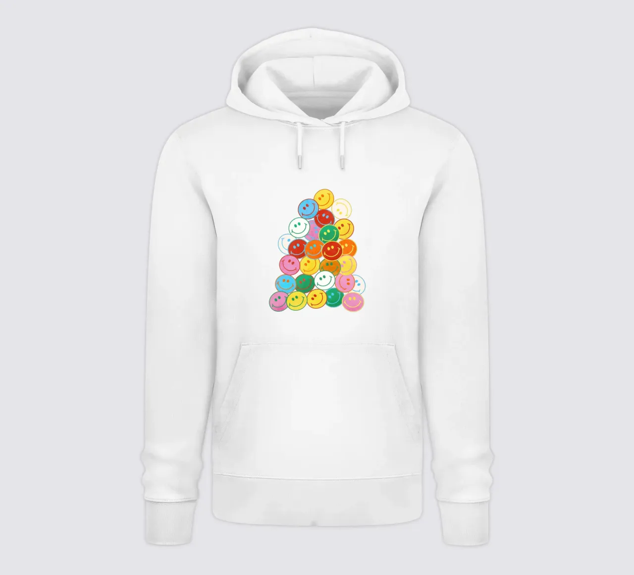 Retro Smiley Face Fun Art Print felpa con cappuccio da showmemars