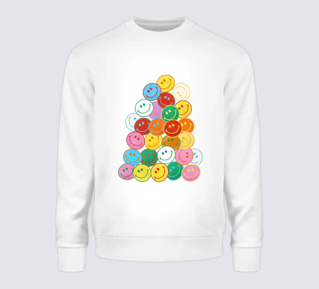 Retro Smiley Face Fun Art Print felpa da showmemars