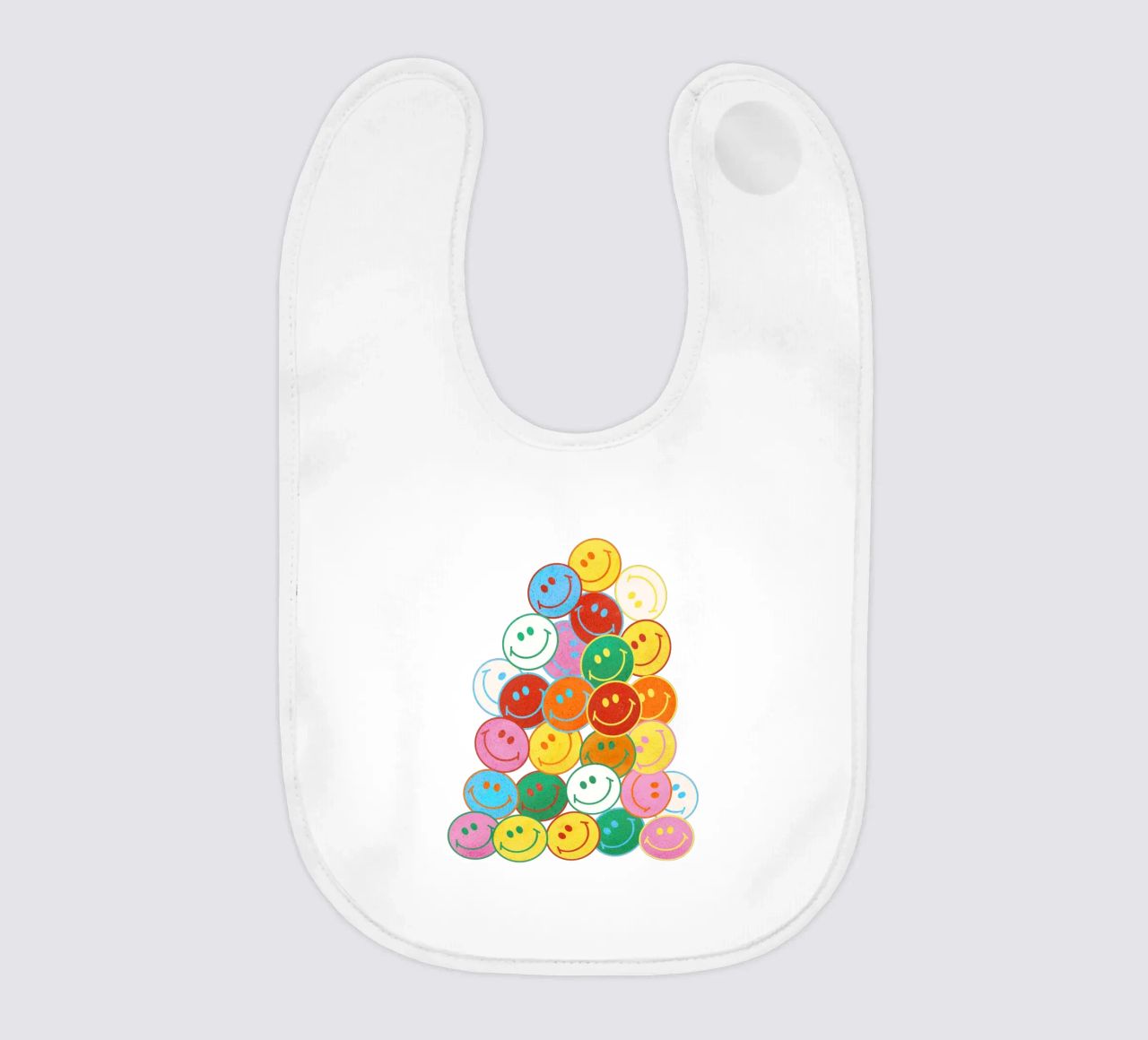 Retro Smiley Face Fun Art Print bavaglino da showmemars