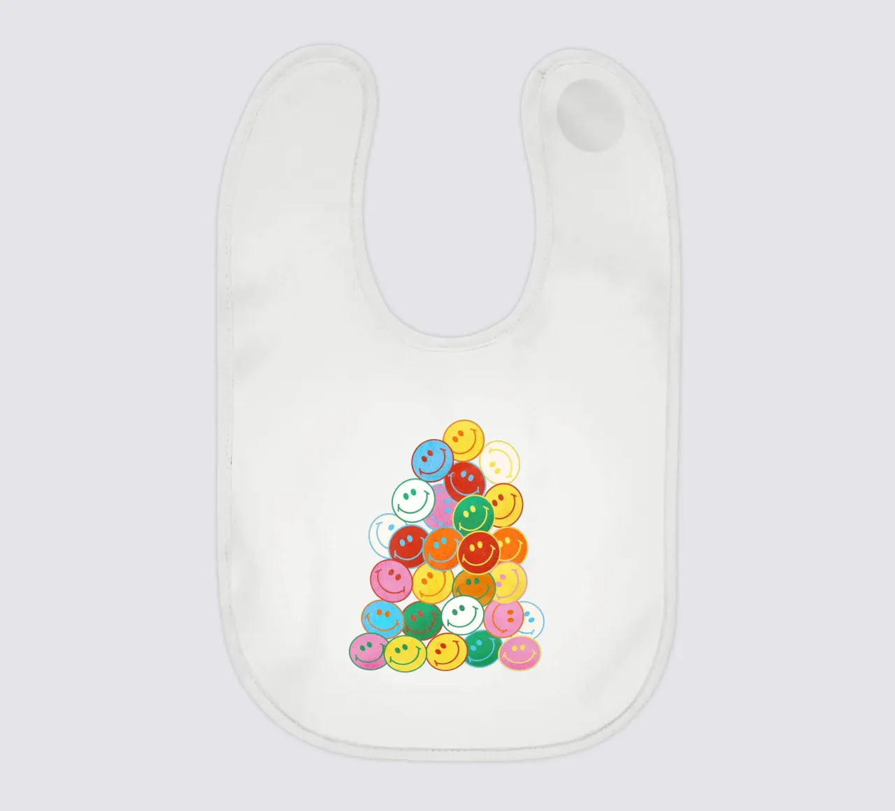 Retro Smiley Face Fun Art Print bavaglino da showmemars