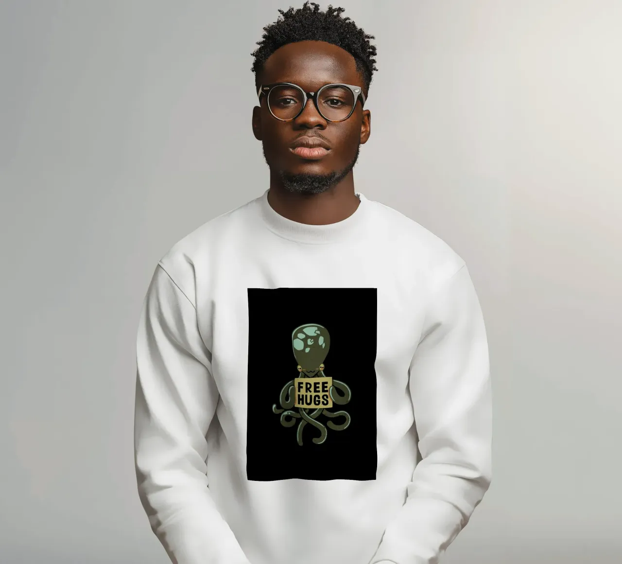 Free Hugs Octopus sweatshirt by Tobe Fonseca