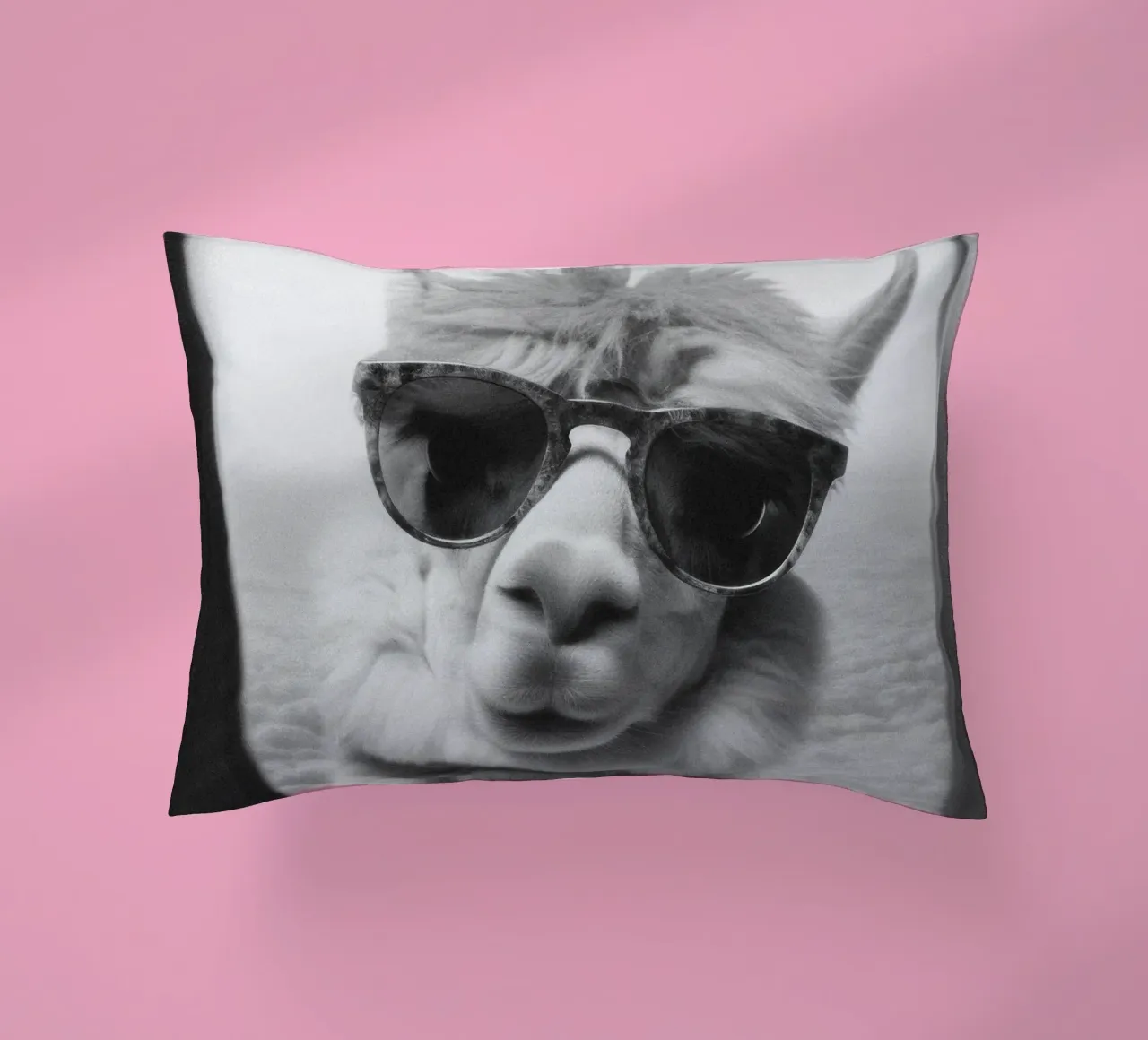 Funny Llama Square cuscino da Dagmar Pels