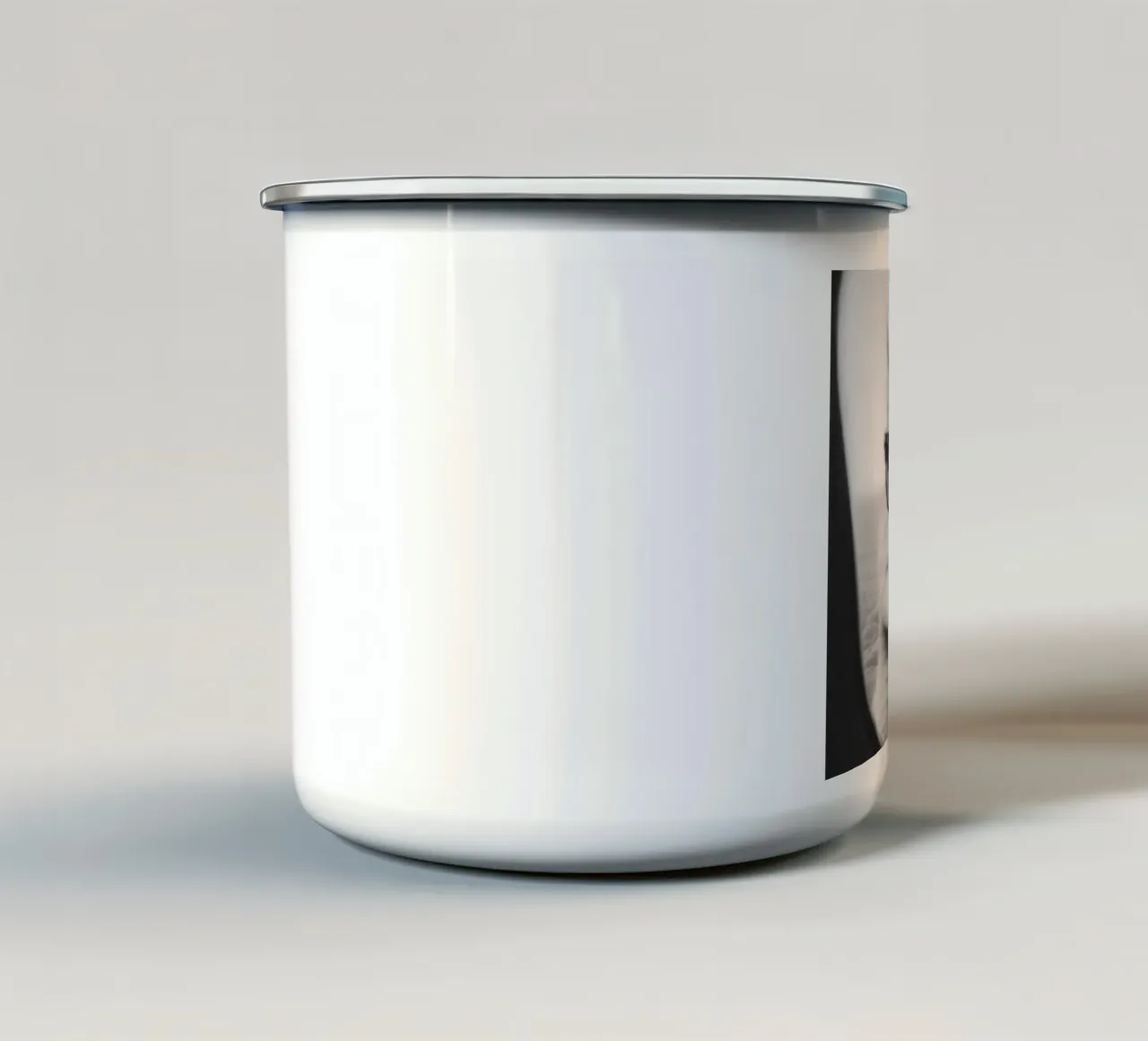 Funny Llama Square tazza in smalto da Dagmar Pels