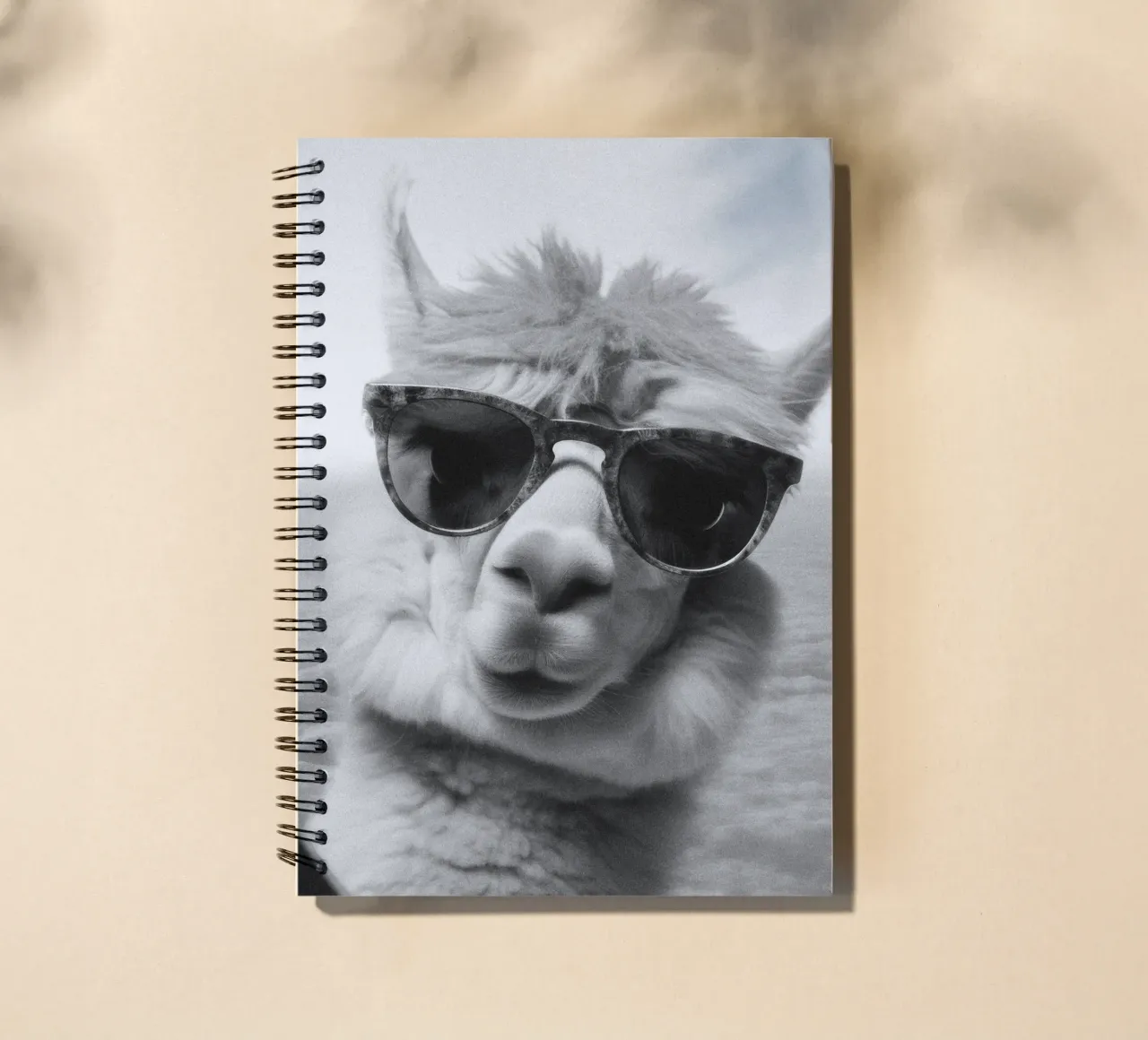 Funny Llama Square spiral notebook by Dagmar Pels