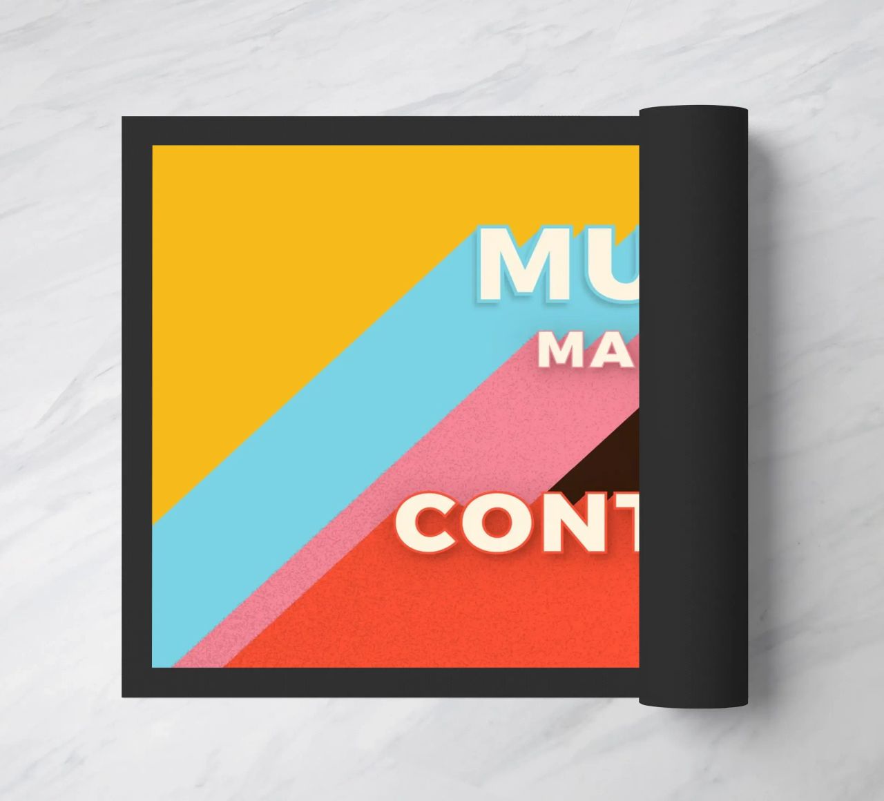 Music Makes Me Lose Control – Bold Retro Typography zerbino da showmemars