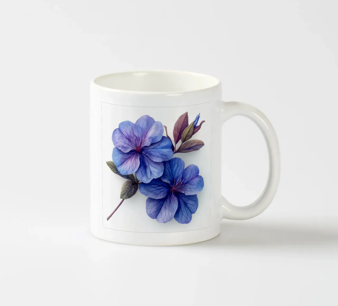 Fiore di lobelia 1 tazza in ceramica da Bold Blooms