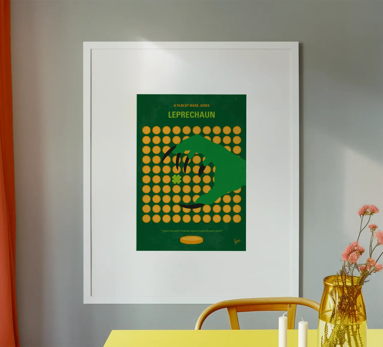 No1401 My Leprechaun minimal movie poster carta hahnemühle da Chungkong