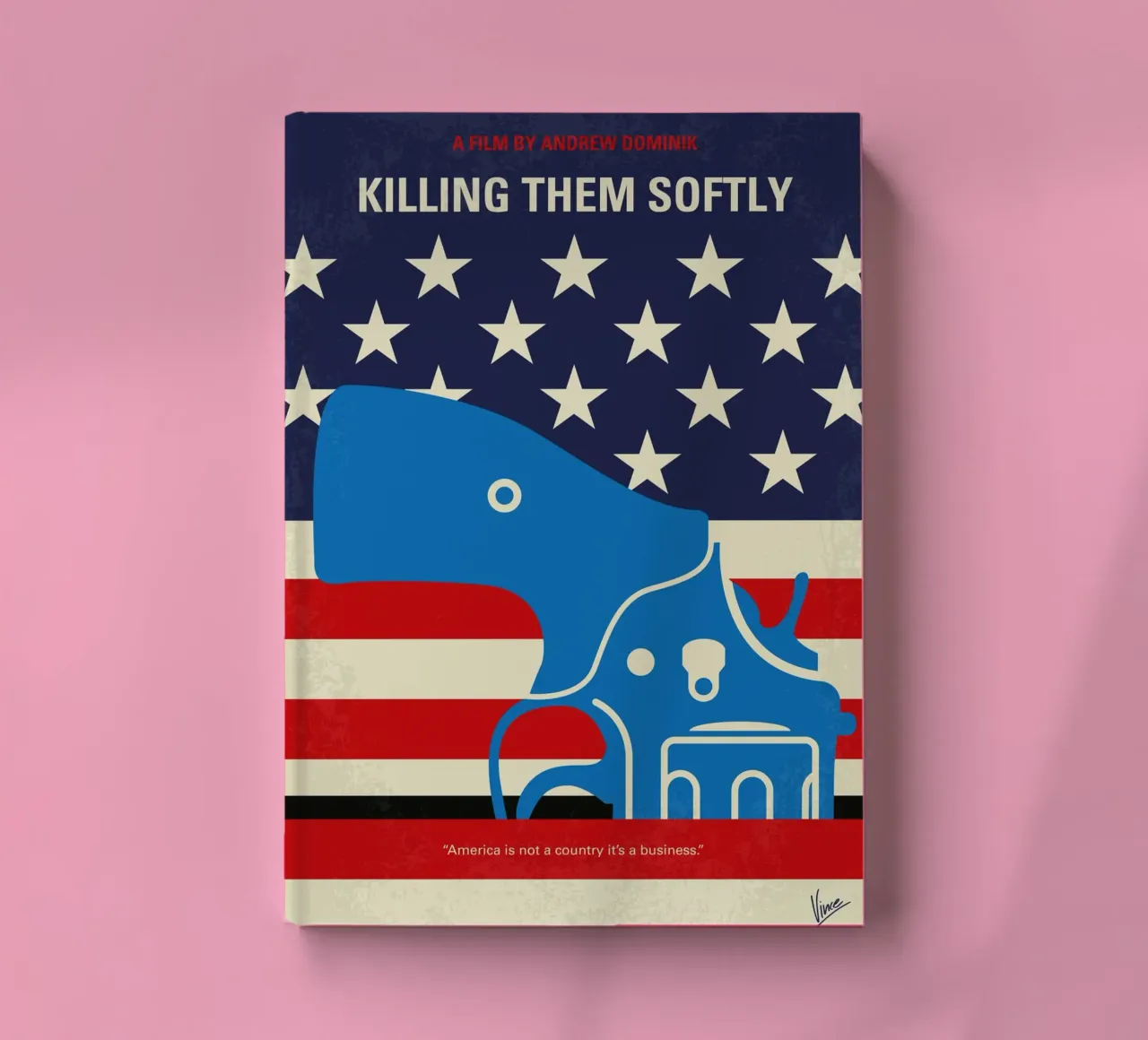 No1405 My Killing Them Softly minimal movie poster notebook by Chungkong