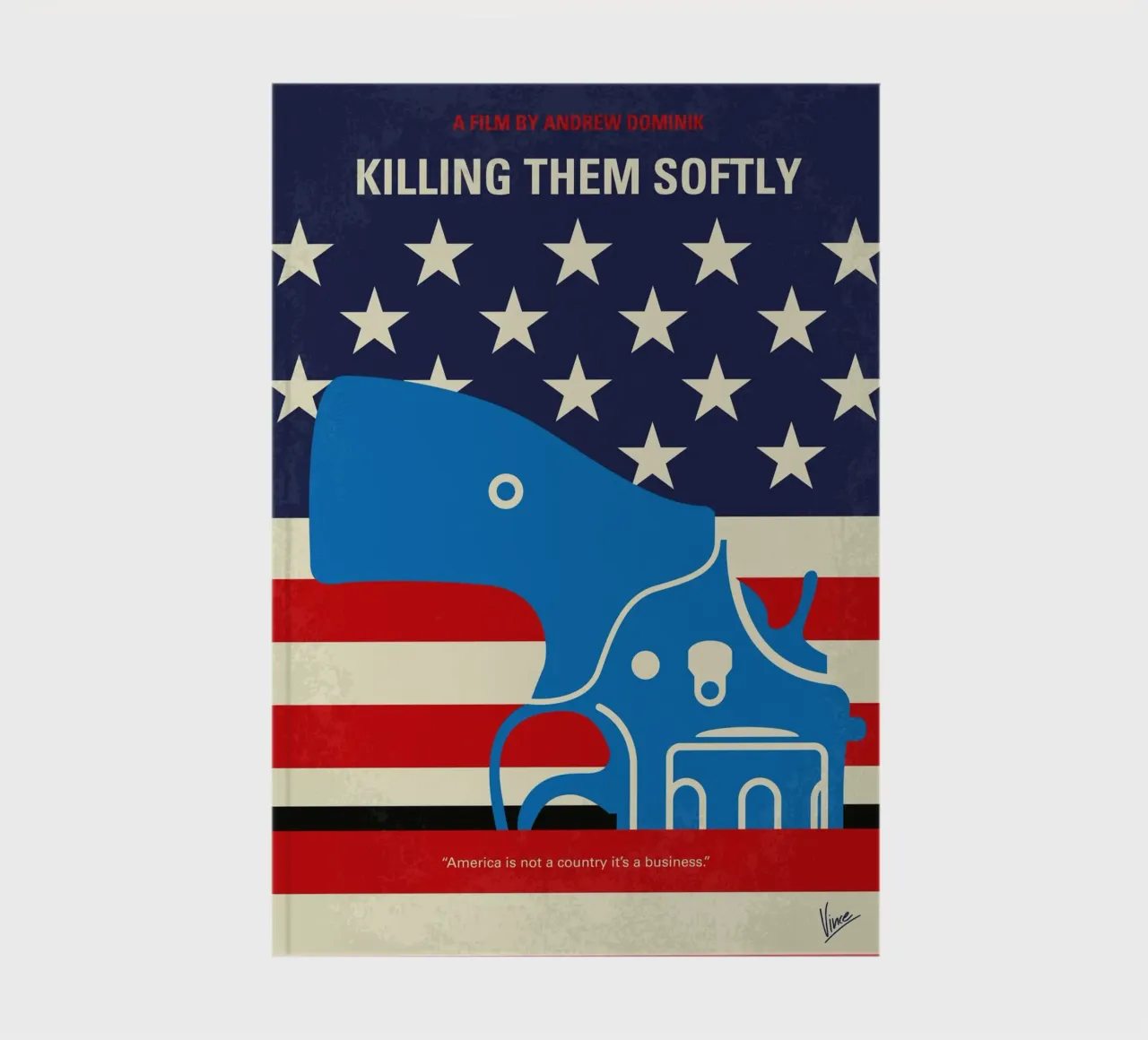 No1405 My Killing Them Softly minimal movie poster notebook by Chungkong