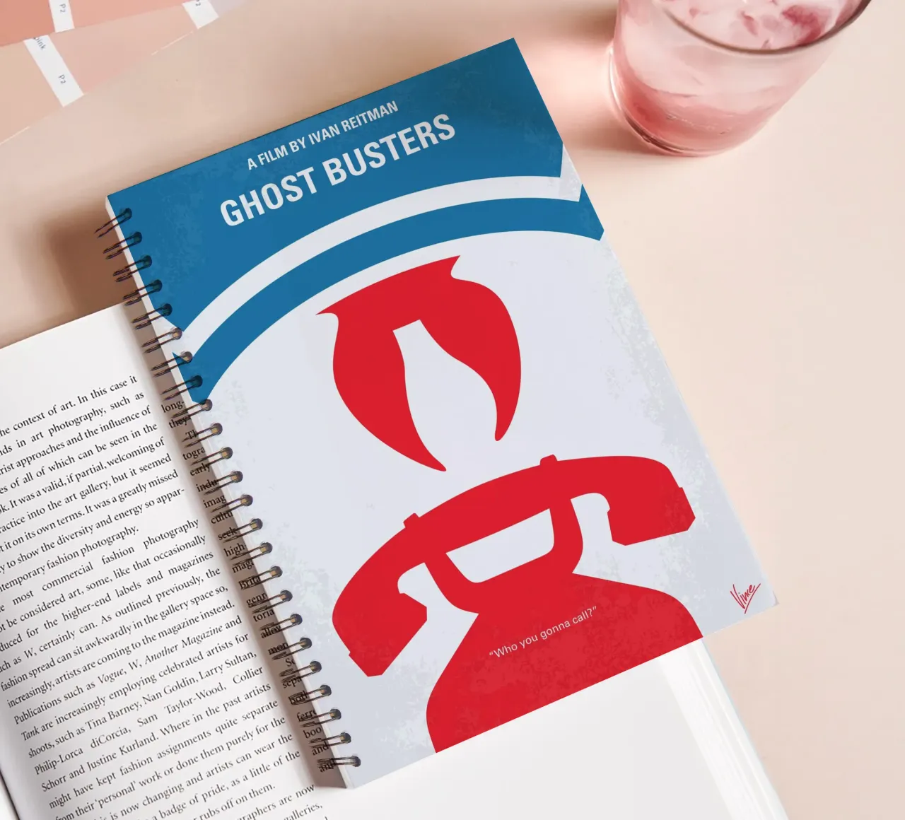 No1406-1 My Ghostbusters minimal movie poster Ringbuch von Chungkong