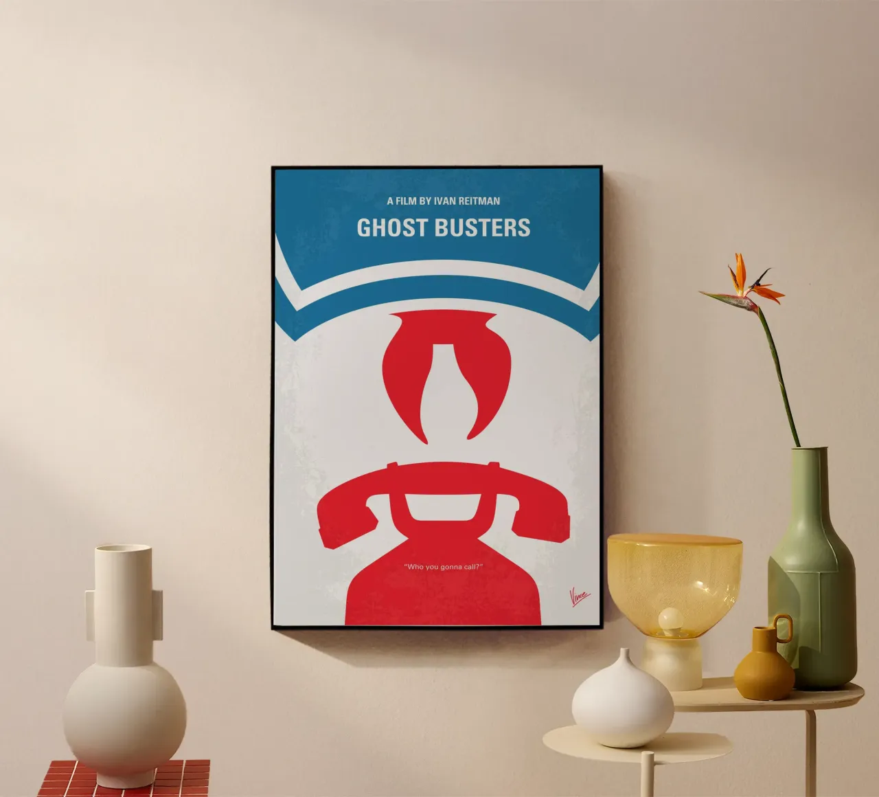 No1406-1 My Ghostbusters minimal movie poster plexiglass da Chungkong