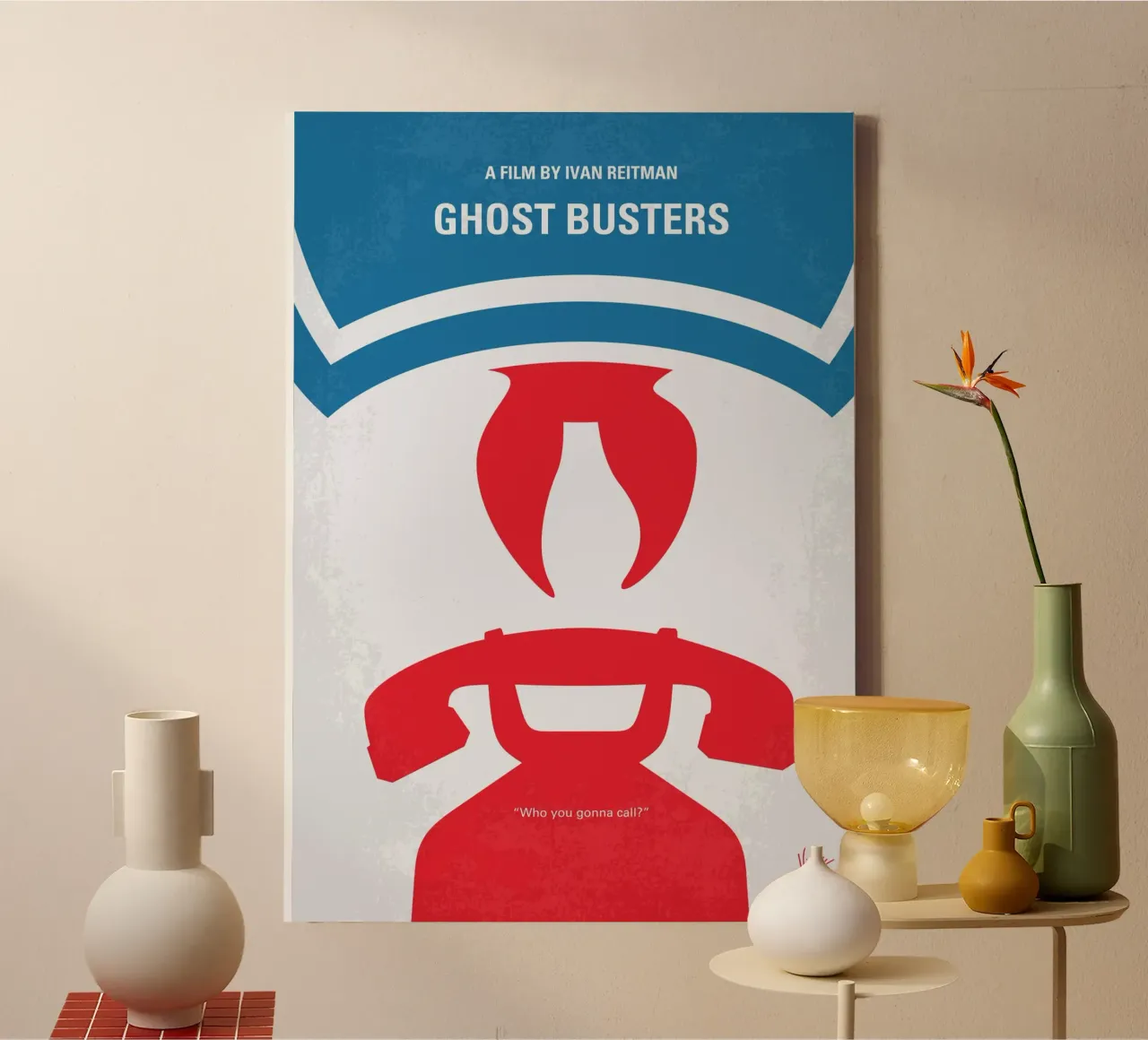 No1406-1 My Ghostbusters minimal movie poster canvas van Chungkong