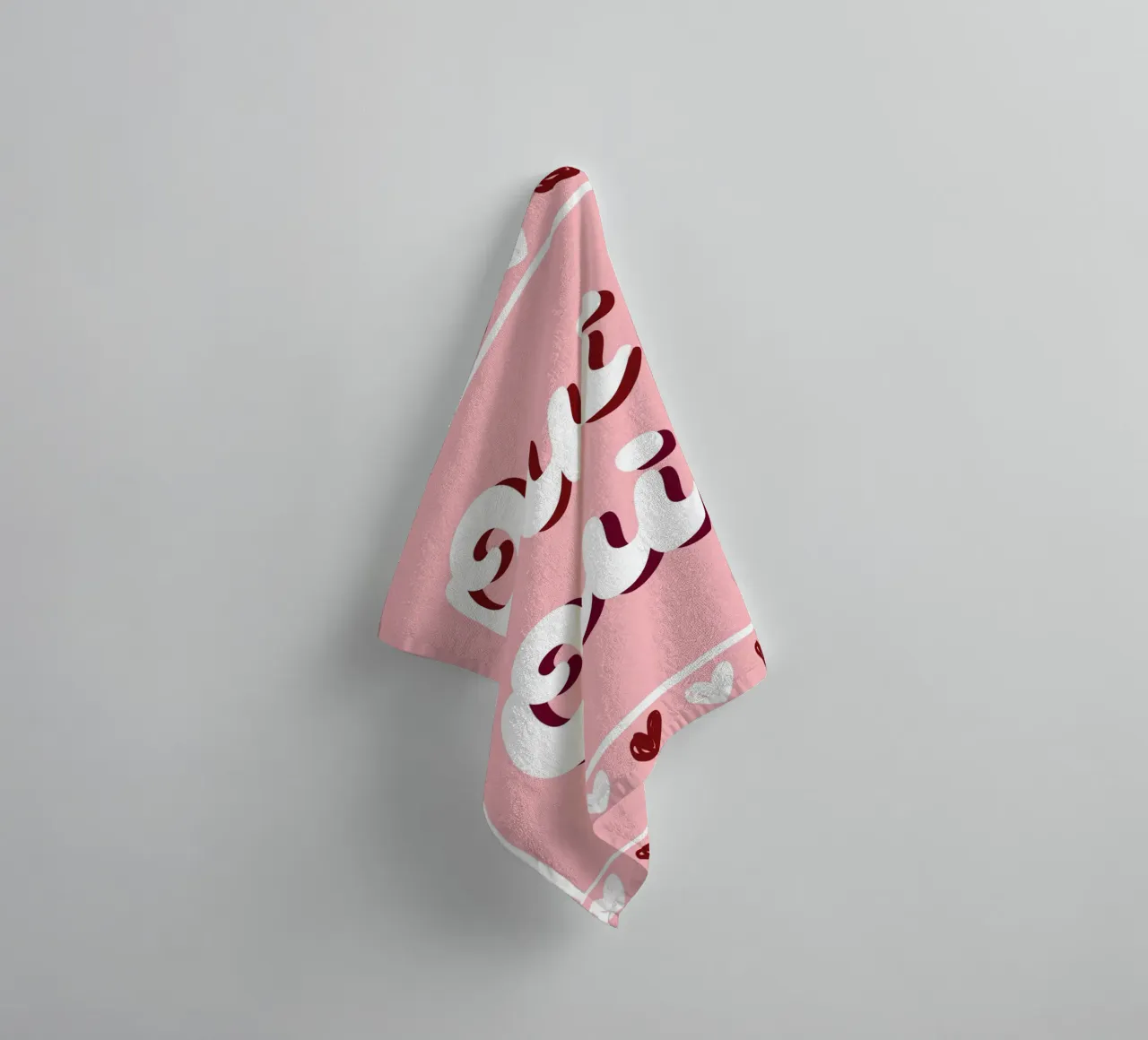 Oui Oui, detto francese, cuoricini preppy asciugamano da bagno da pdigitalprints