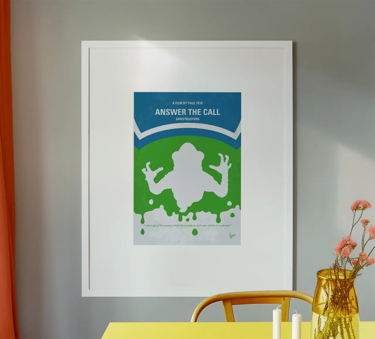 No1406-3 My Ghostbusters Answer the Call minimal movie poste poster de Chungkong