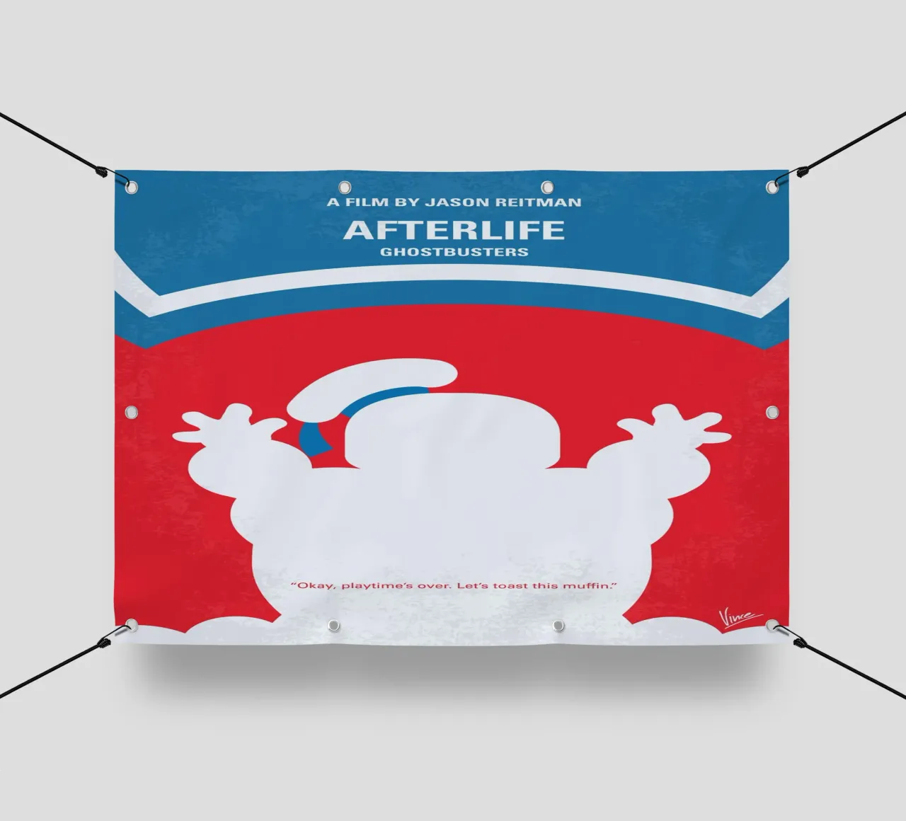 No1406-4 My Ghostbusters Afterlife minimal movie poster telo in pvc da Chungkong