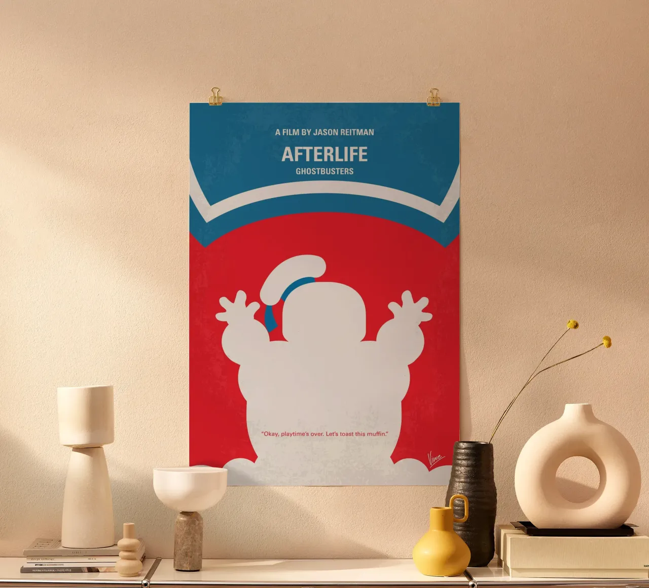 No1406-4 My Ghostbusters Afterlife minimal movie poster Poster von Chungkong