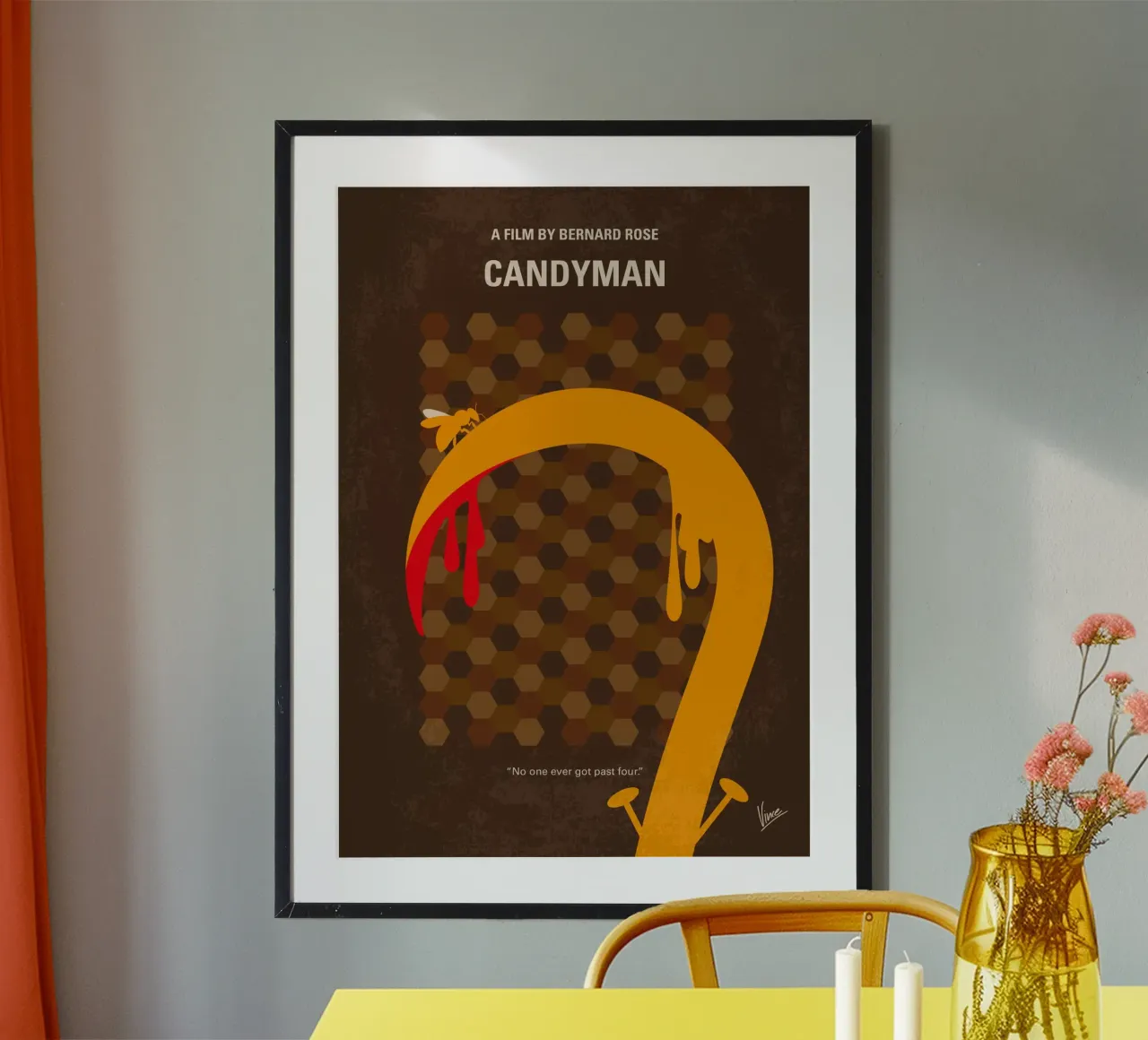 No1407 My Candyman minimal movie poster Poster von Chungkong