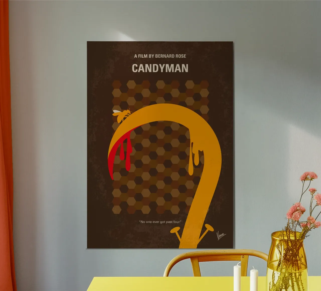 No1407 My Candyman minimal movie poster Poster von Chungkong
