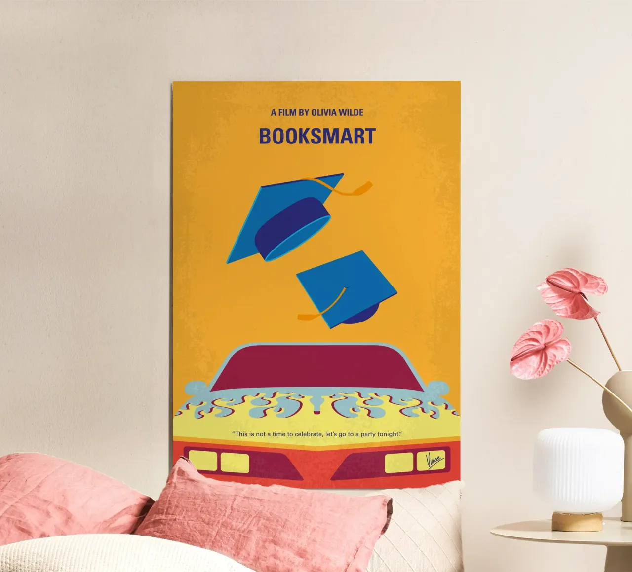 No1409 My Booksmart minimal movie poster poster con telaio in alluminio da Chungkong