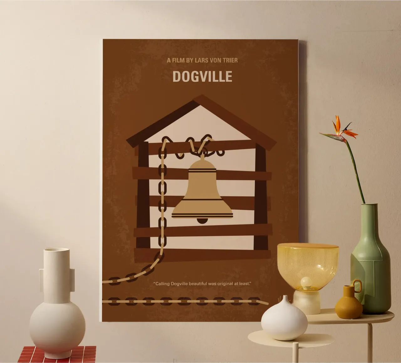 No1410 My Dogville minimal movie poster toile de Chungkong
