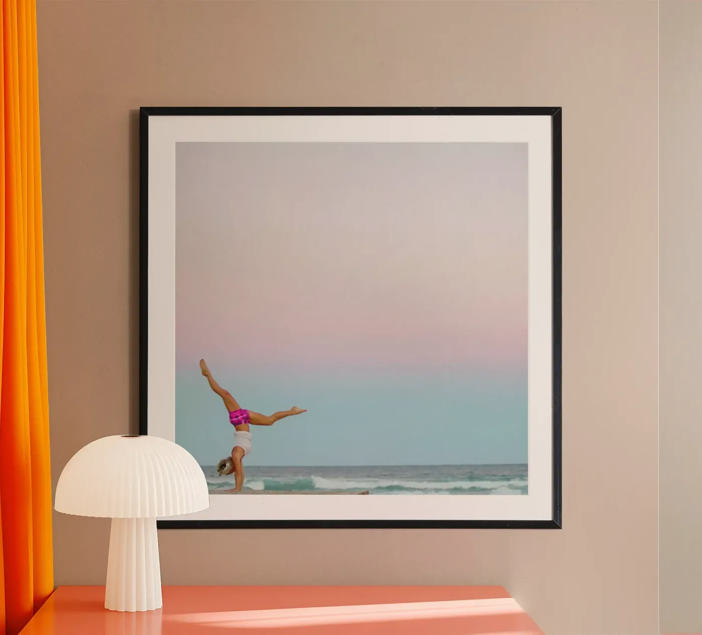 Beach Yoga poster da Charlotte Curd