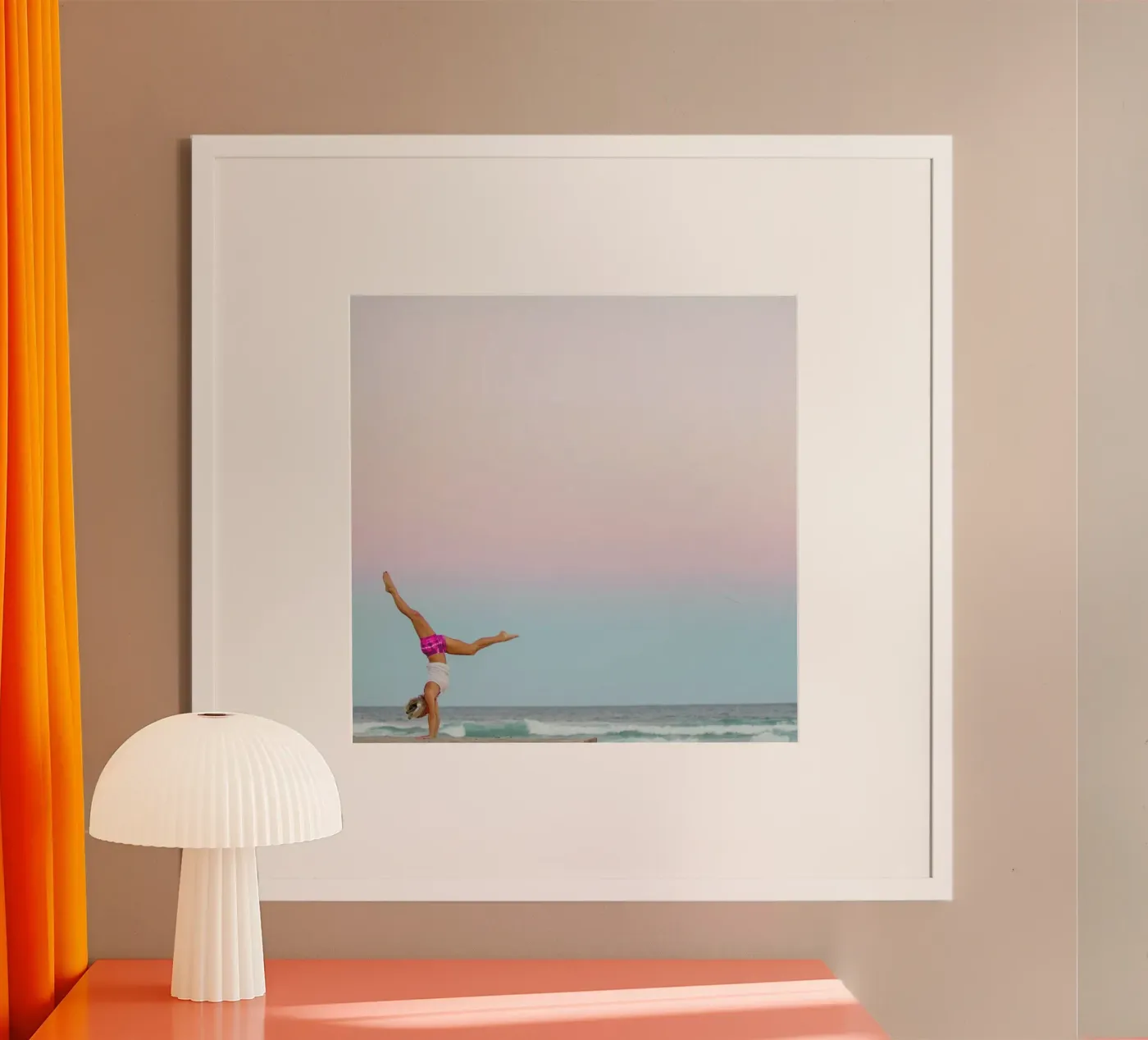 Beach Yoga poster da Charlotte Curd