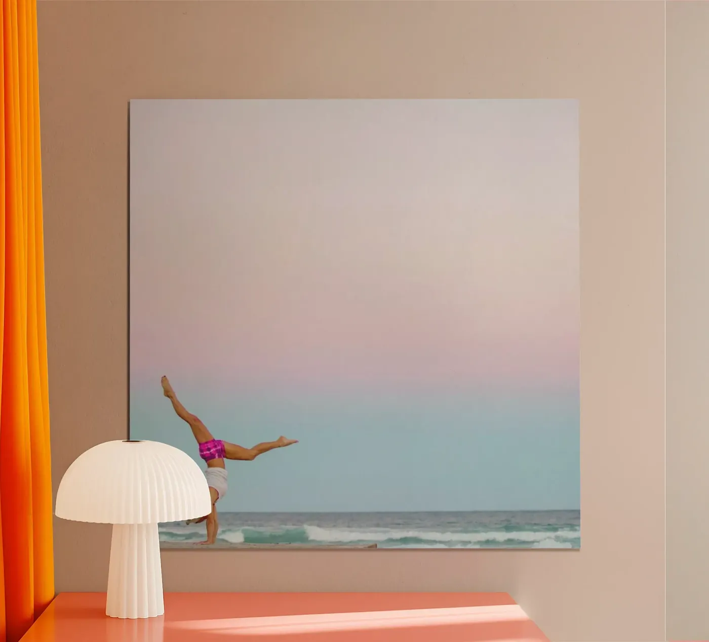 Beach Yoga poster da Charlotte Curd