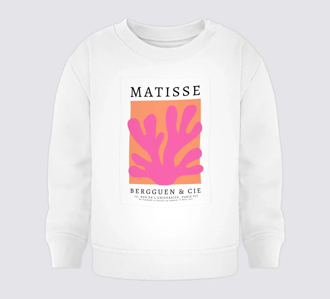 Arte astratta di Matisse, design preppy colorato felpa neonato da pdigitalprints