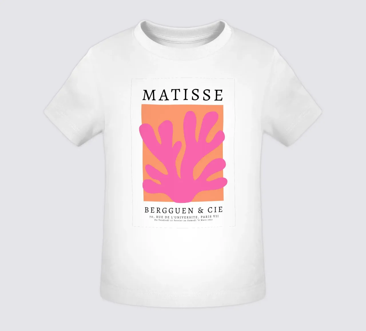 Arte astratta di Matisse, design preppy colorato maglietta neonato da pdigitalprints