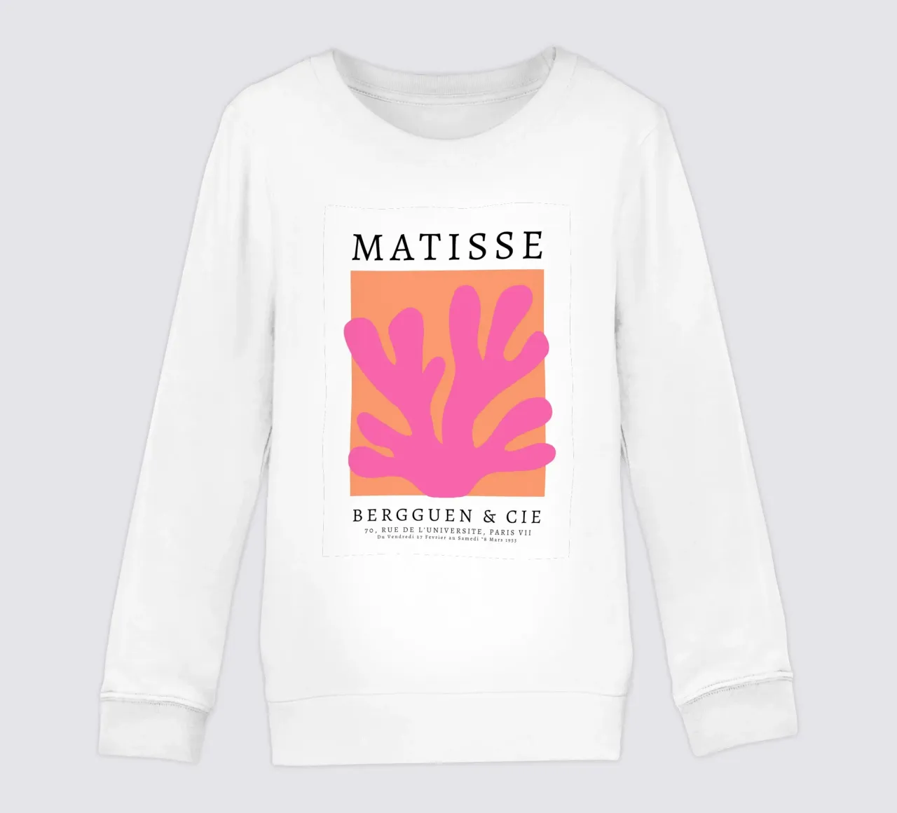 Arte astratta di Matisse, design preppy colorato felpa bambino da pdigitalprints