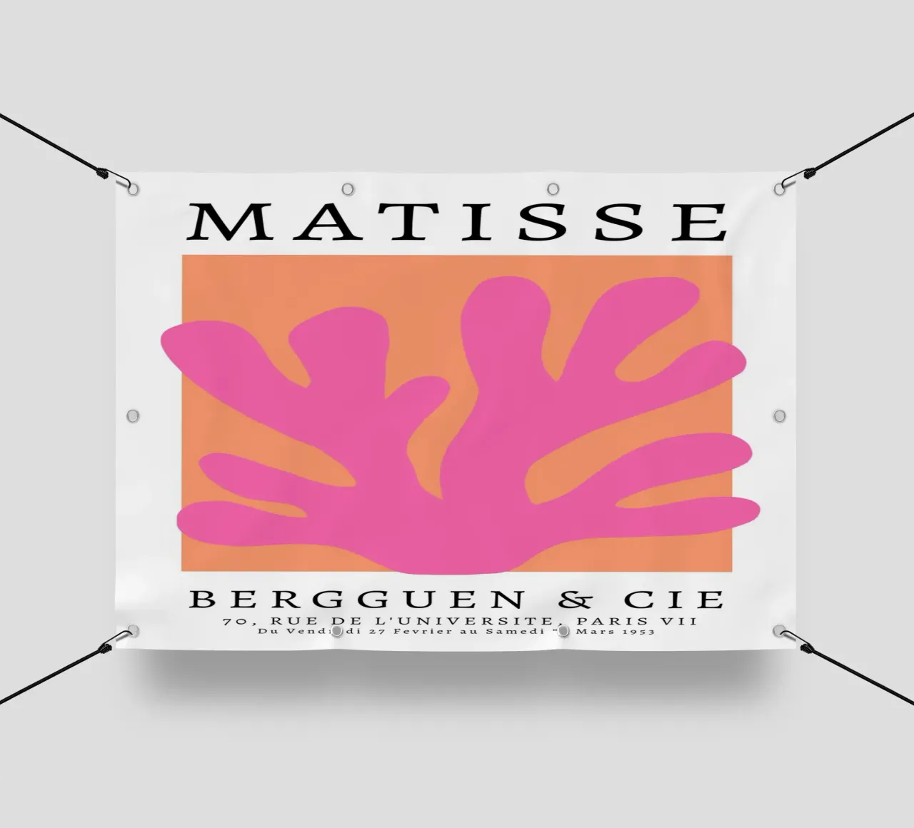 Arte astratta di Matisse, design preppy colorato telo in pvc da pdigitalprints