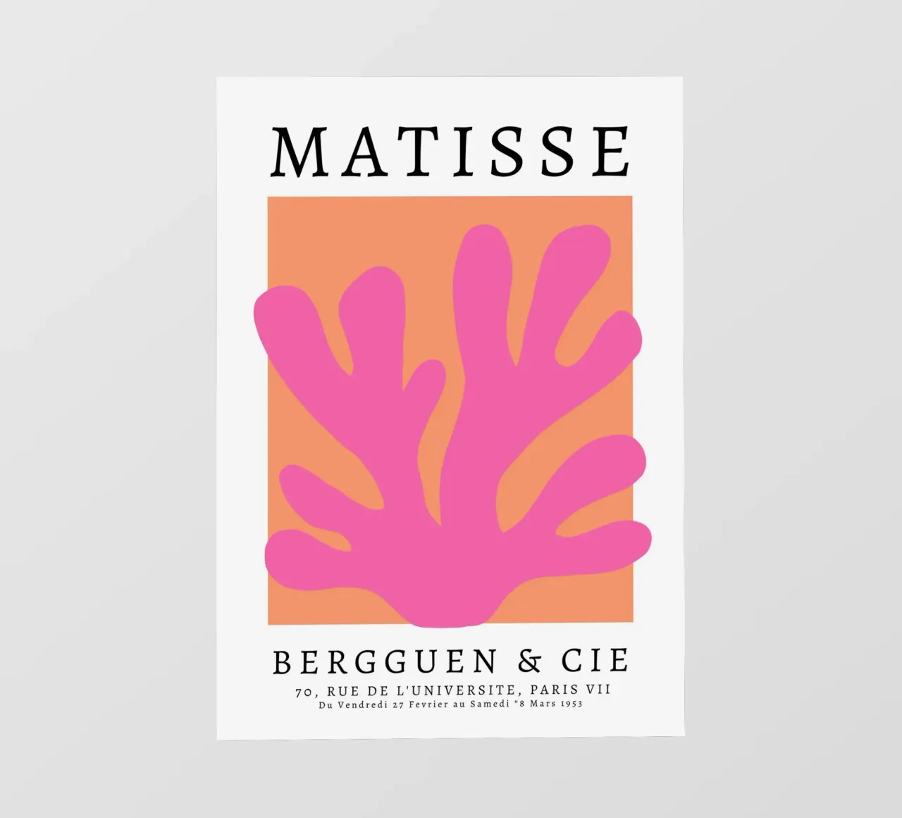 Arte astratta di Matisse, design preppy colorato telo in pvc da pdigitalprints
