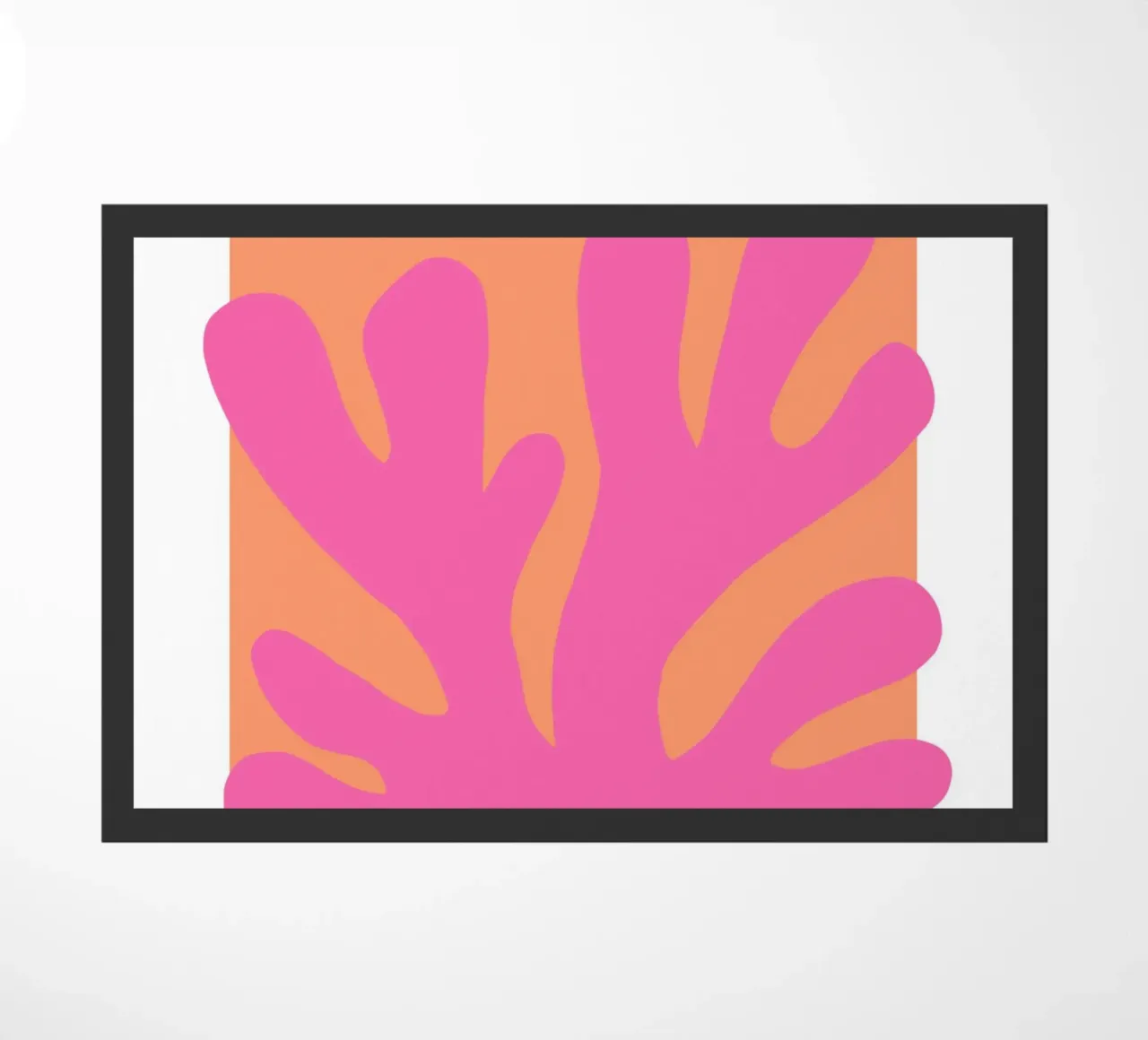 Arte astratta di Matisse, design preppy colorato zerbino da pdigitalprints