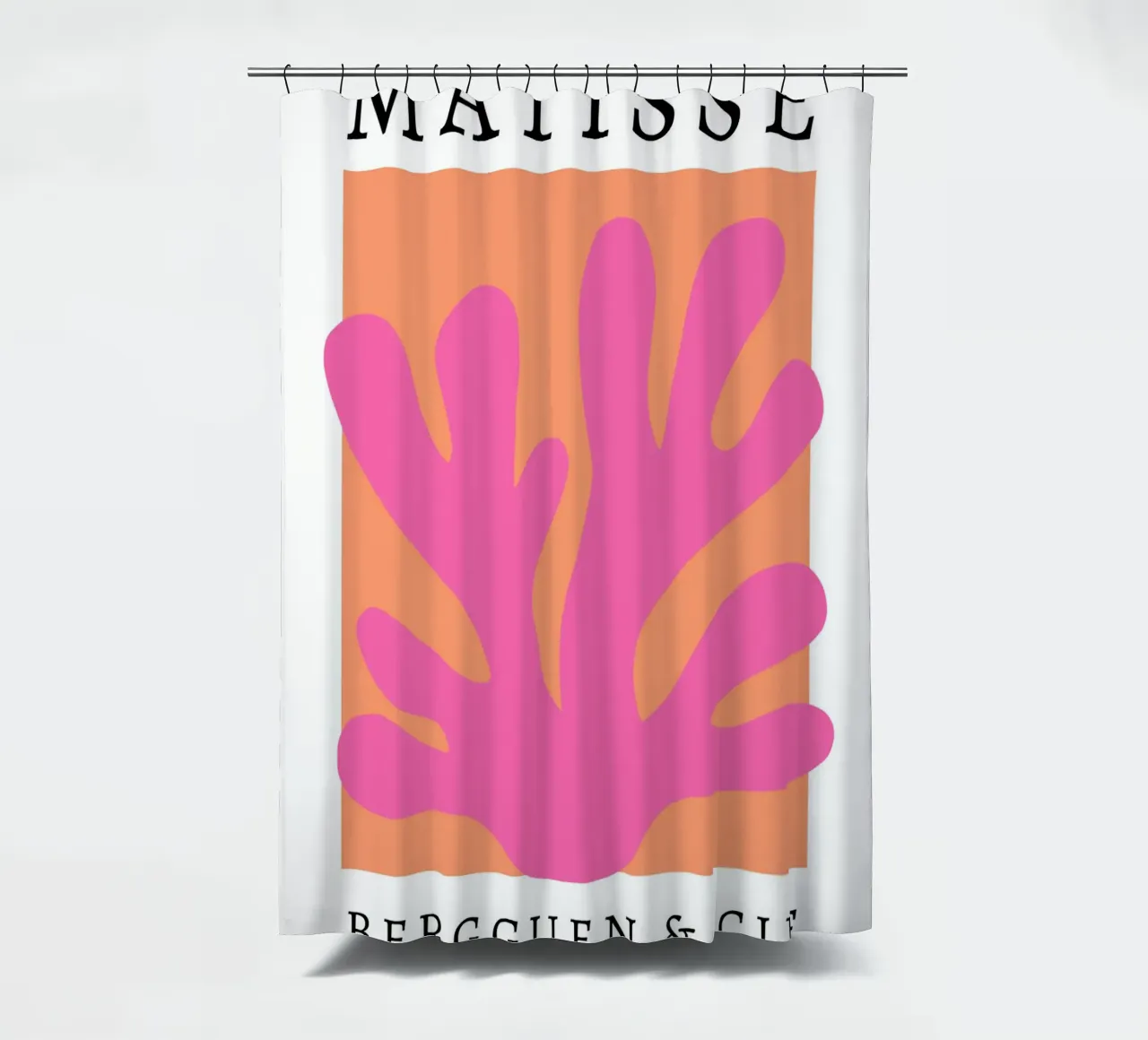 Matisse abstracte kunst, Preppy kleurrijk ontwerp douchegordijn van pdigitalprints