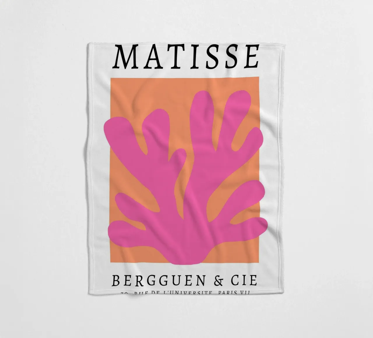 Matisse abstracte kunst, Preppy kleurrijk ontwerp fleecedeken van pdigitalprints