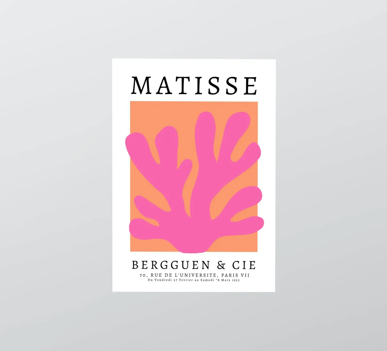 Matisse abstracte kunst, Preppy kleurrijk ontwerp sticker van pdigitalprints