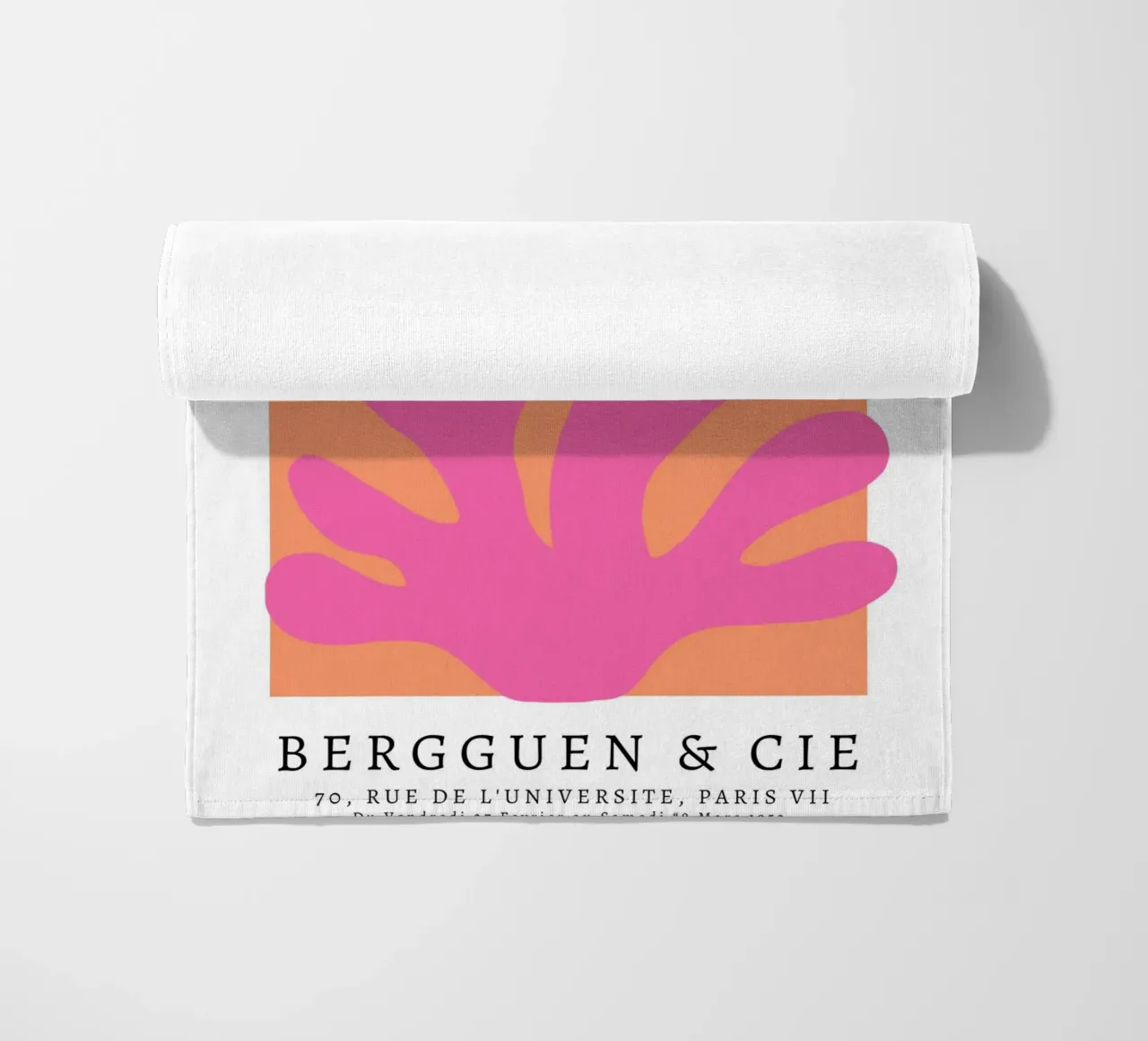 Matisse abstracte kunst, Preppy kleurrijk ontwerp strandhanddoek van pdigitalprints