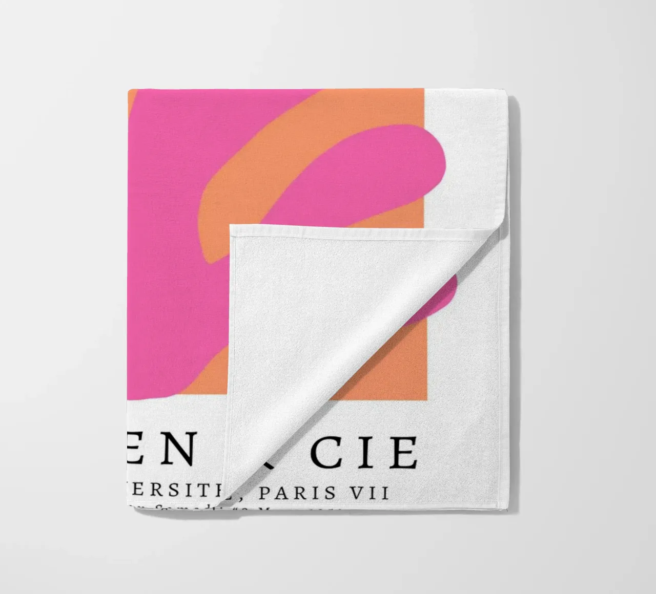 Matisse abstracte kunst, Preppy kleurrijk ontwerp strandhanddoek van pdigitalprints