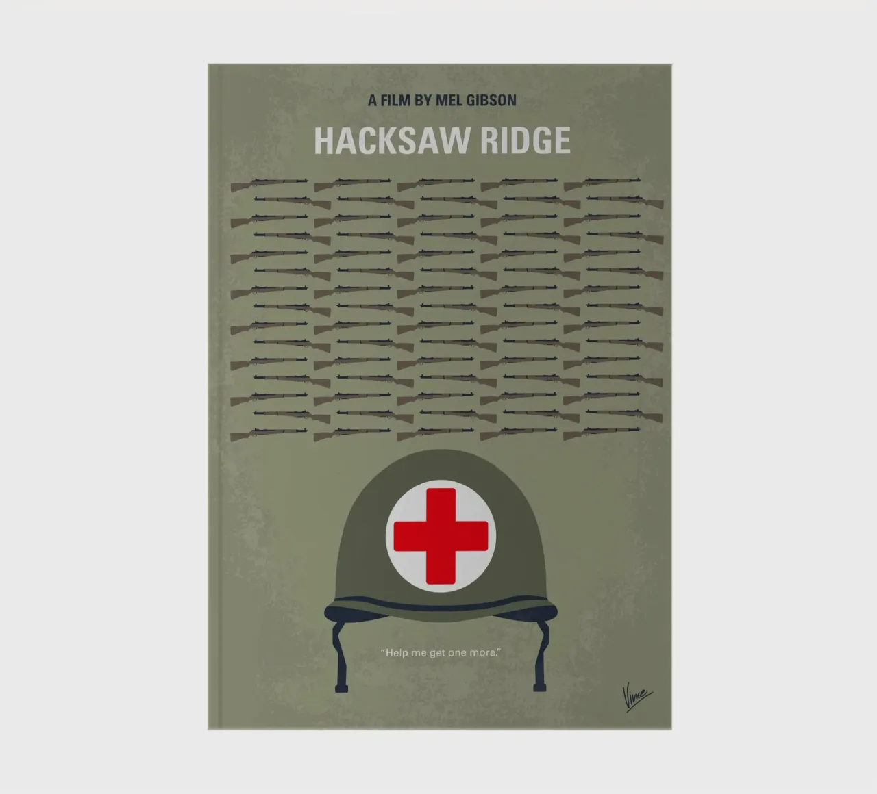 No1413 My Hacksaw Ridge minimal movie poster diario da Chungkong