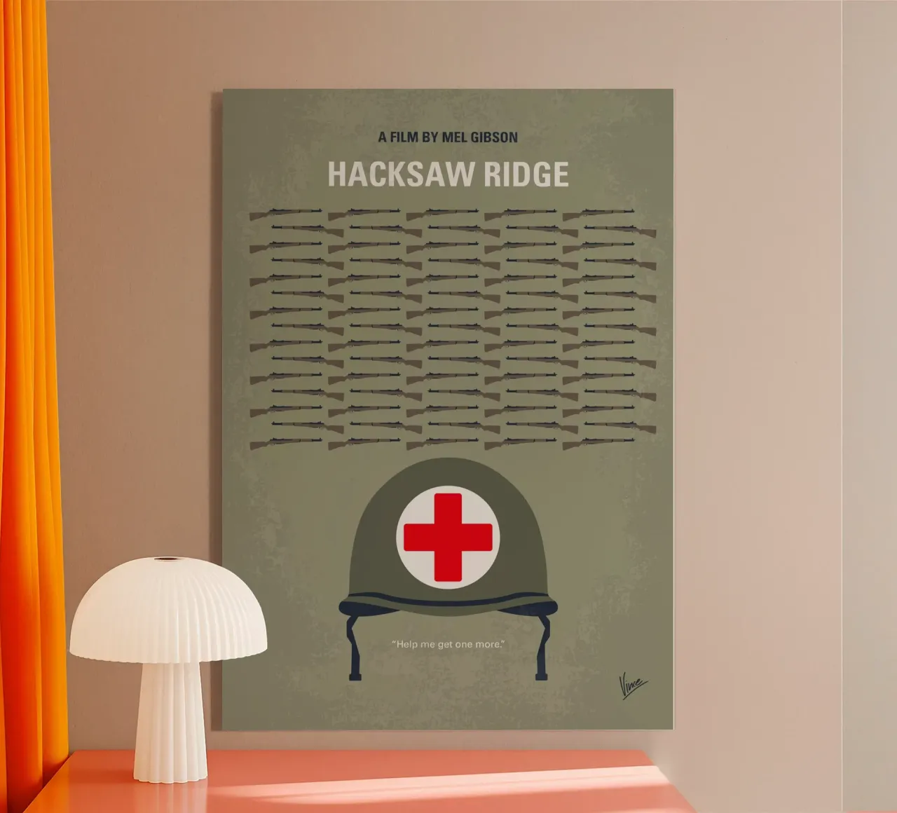 No1413 My Hacksaw Ridge minimal movie poster plexiglass da Chungkong