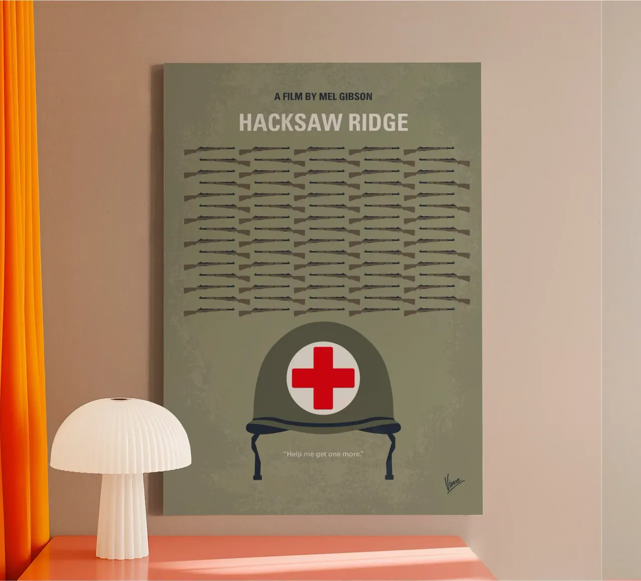 No1413 My Hacksaw Ridge minimal movie poster canvas van Chungkong
