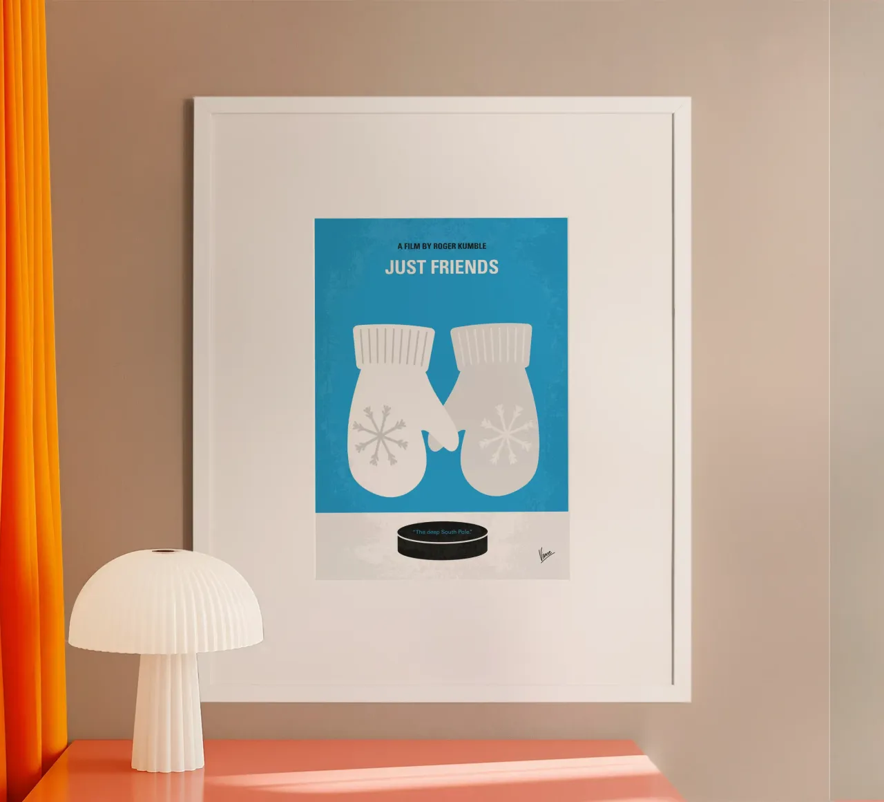 No1414 My Just Friends minimal movie poster poster con telaio in plastica da Chungkong