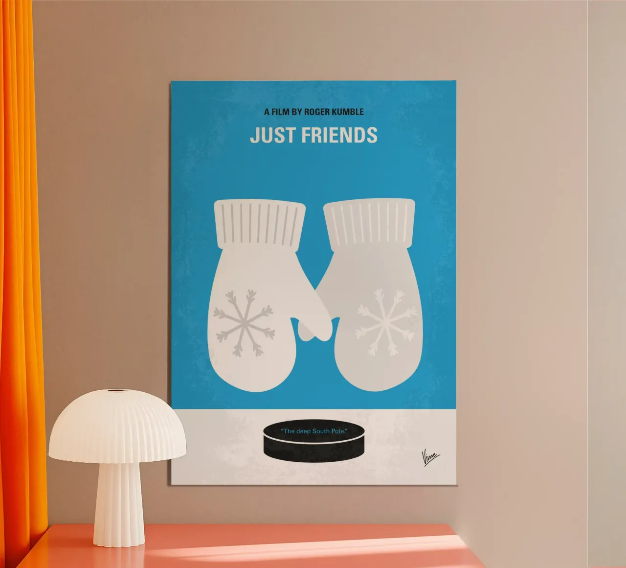 No1414 My Just Friends minimal movie poster poster con telaio in plastica da Chungkong