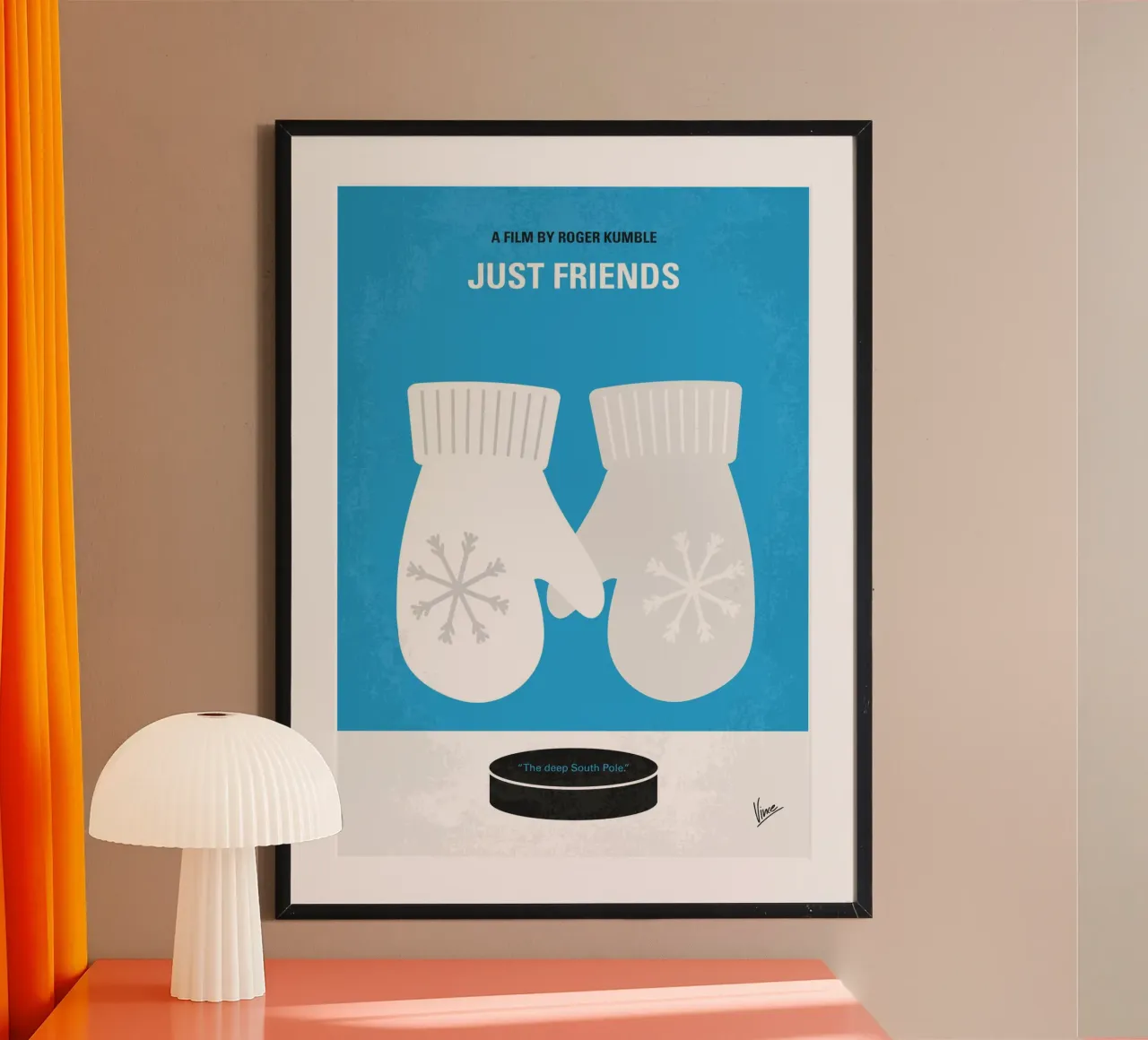 No1414 My Just Friends minimal movie poster poster con telaio in plastica da Chungkong