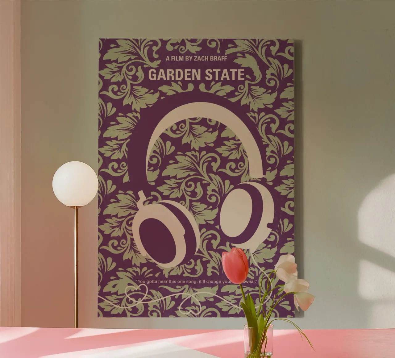 No1416 My Garden State minimal movie poster tela con Cornice a cassetta da Chungkong