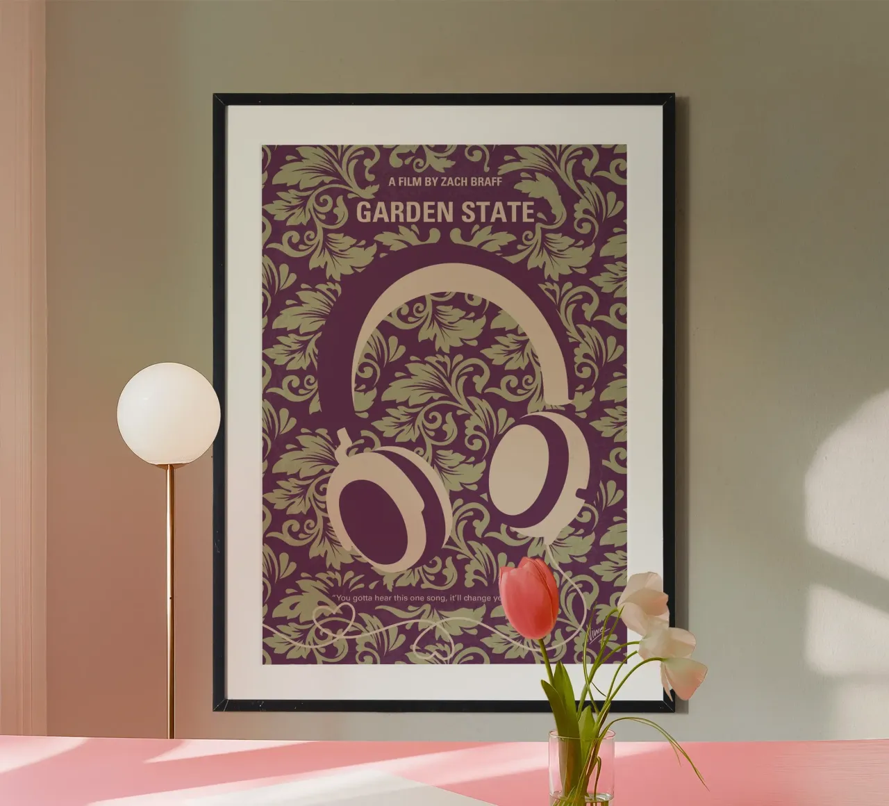 No1416 My Garden State minimal movie poster poster con telaio in alluminio da Chungkong