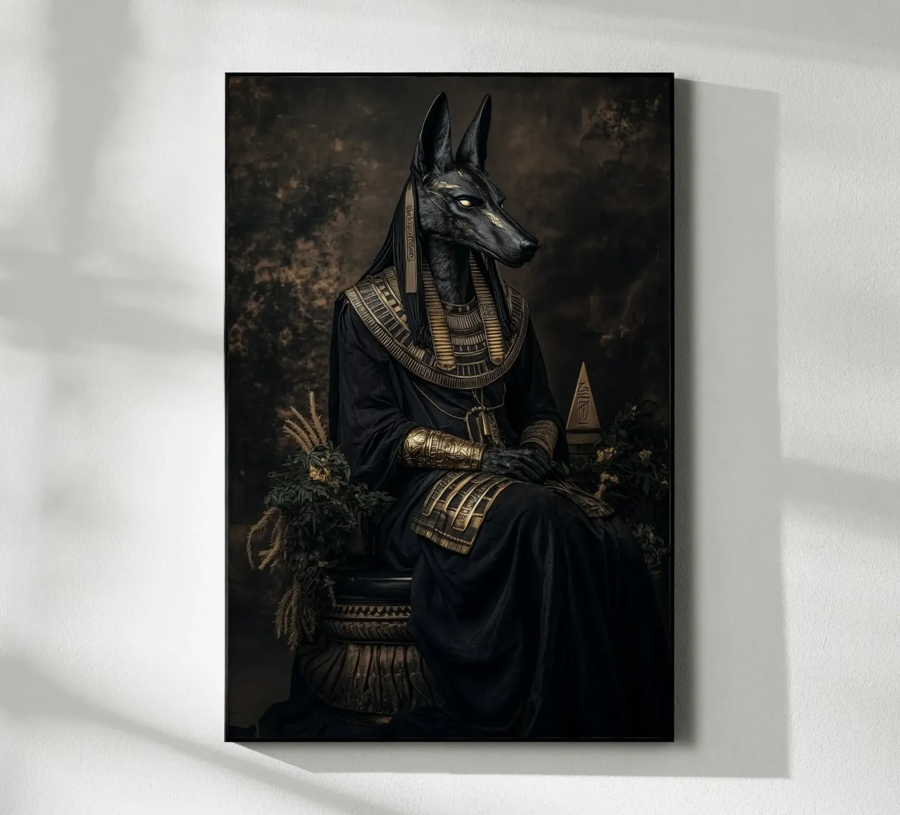 Anubi seduto plexiglass da Synthaira